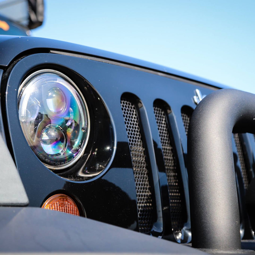 PARAGON™ 7-INCH LED HEADLIGHT BLACK REPLACEMENT (PAIR)