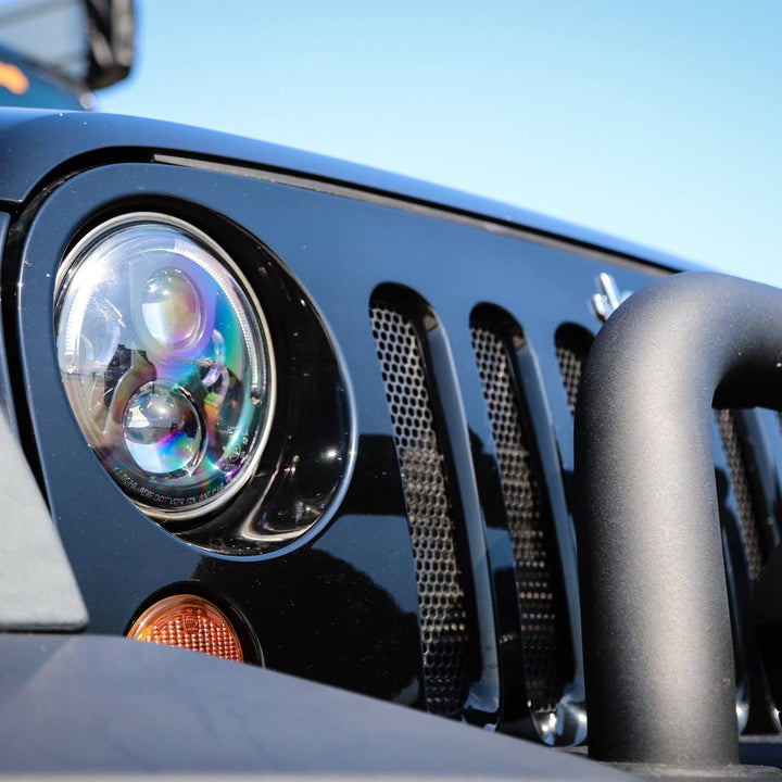 PARAGON™ 7-INCH LED HEADLIGHT BLACK REPLACEMENT (PAIR)